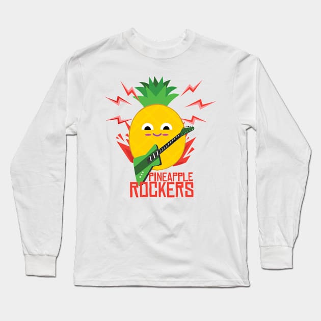 Pineapple Rockers Long Sleeve T-Shirt by hsf